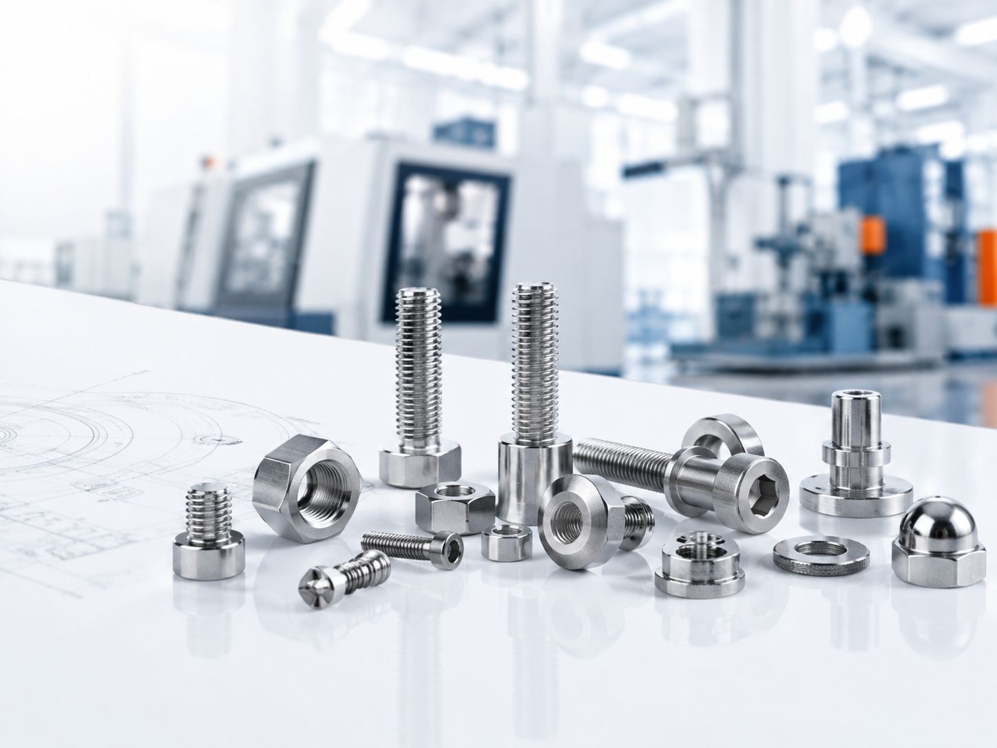 Precision industrial fastener components